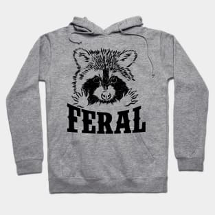 Feral raccoon shirt, funny raccoon meme, Vintage Cartoon T Shirt, Aesthetic Tee, Unisex Hoodie